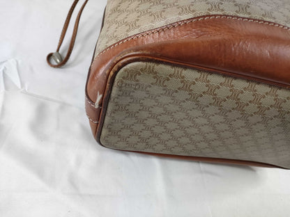 CELINE Macadam Drawstring Shoulder Bag