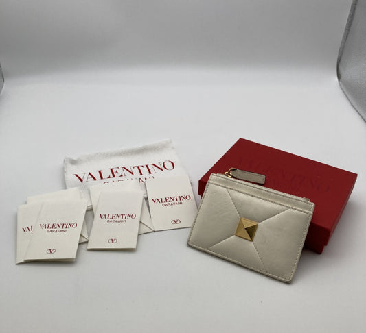 VALENTINO Card Case White Card Case, Pass Case, Business Card Case