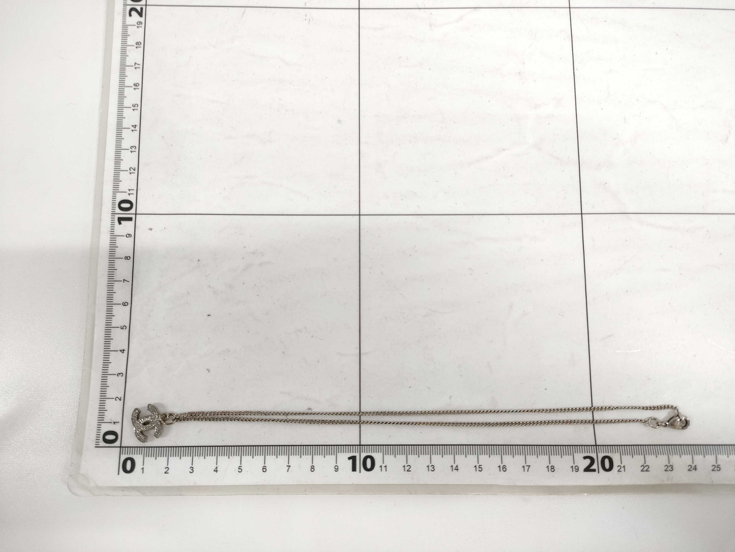 CHANEL Rhinestone Necklace Necklace