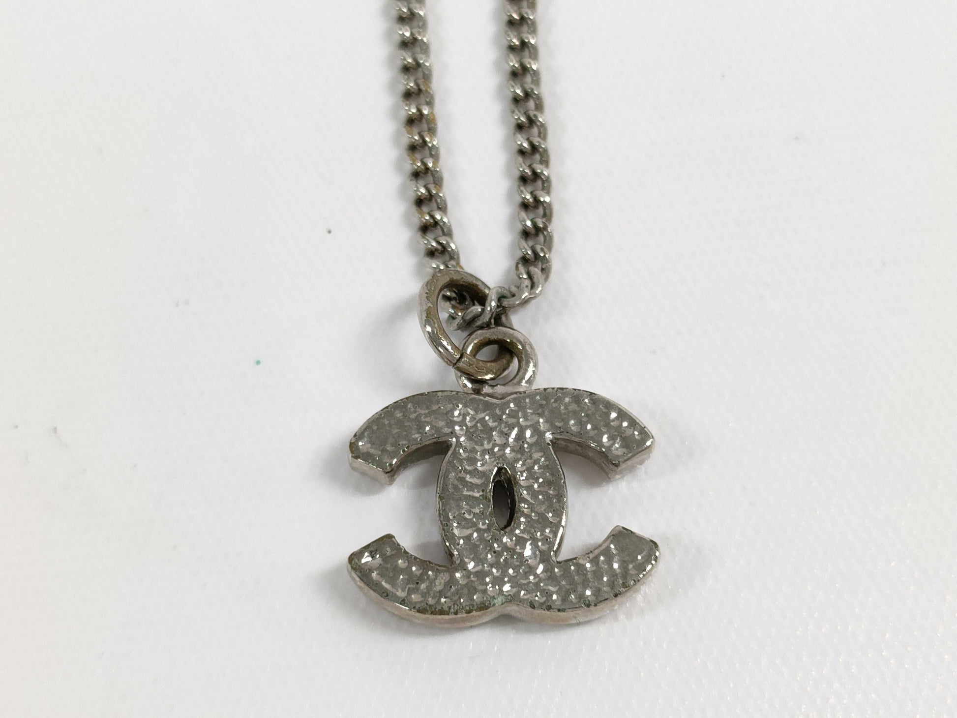 CHANEL Rhinestone Necklace Necklace