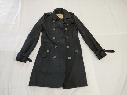 BURBERRY London Trench Coat Black Size 38
