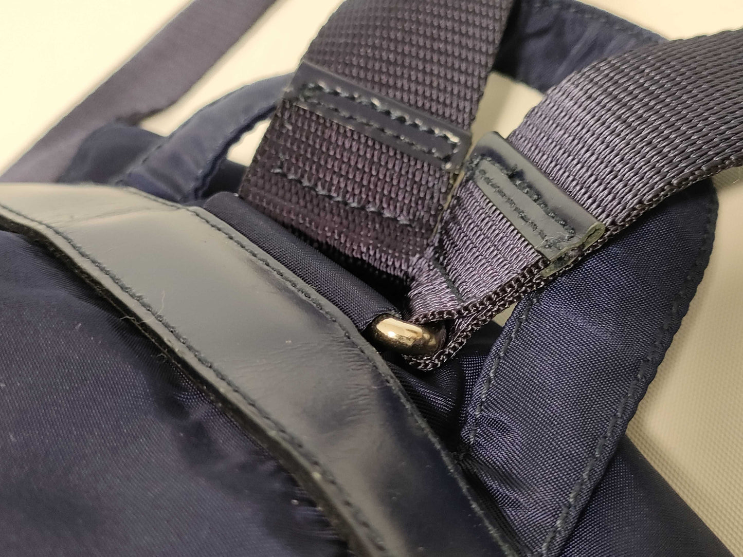 PRADA Nylon Prada Backpack Mini Triangle Logo Backpack