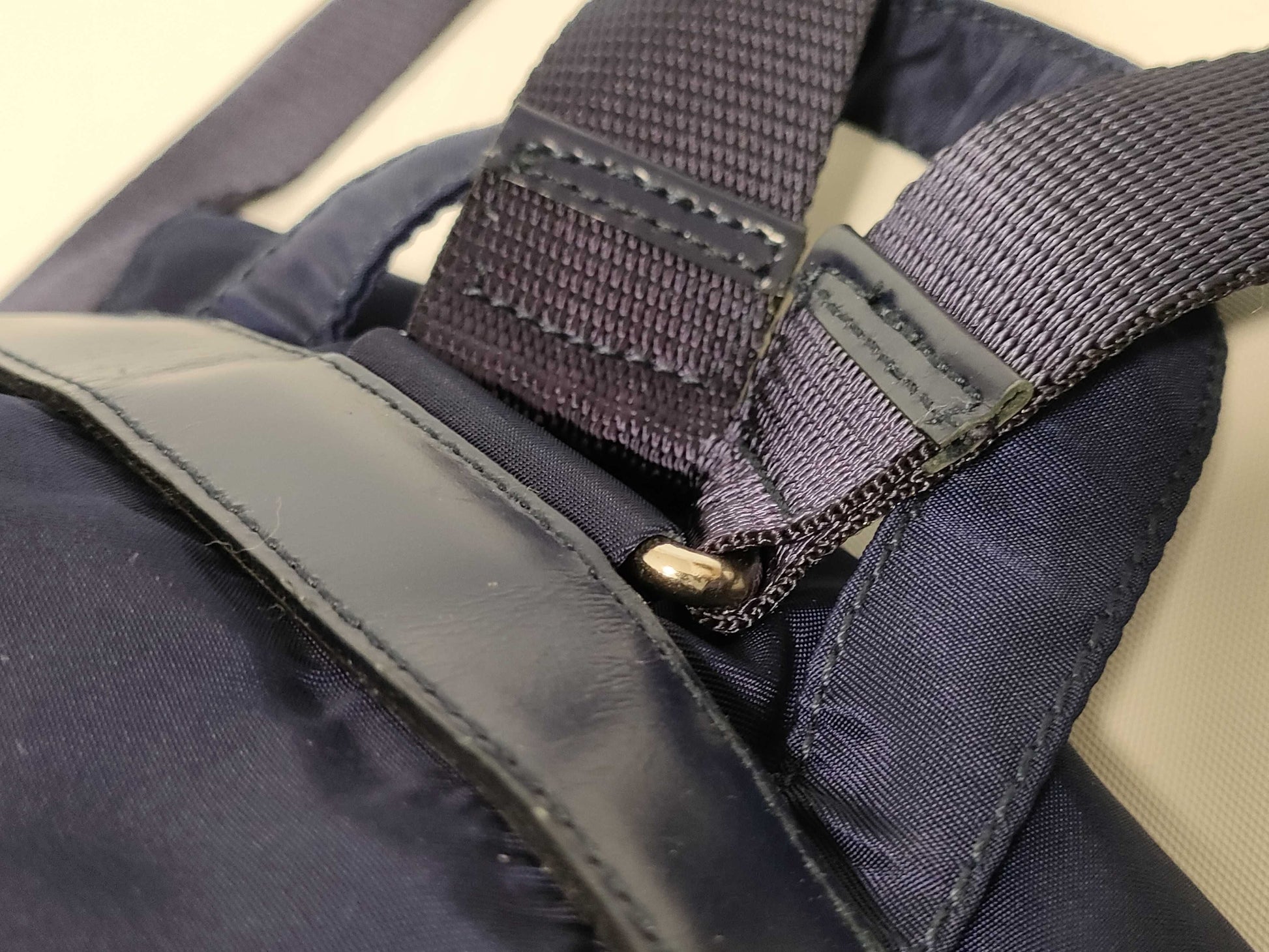 PRADA Nylon Prada Backpack Mini Triangle Logo Backpack