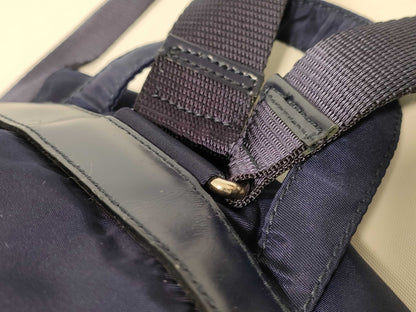 PRADA Nylon Prada Backpack Mini Triangle Logo Backpack