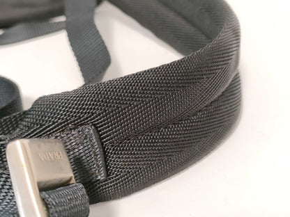 PRADA Nylon Backpack with Triangle Logo in Black