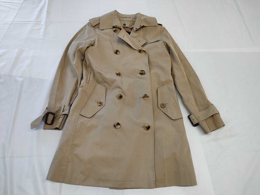 BURBERRY London Trench Coat, Honey Beige, Size 38