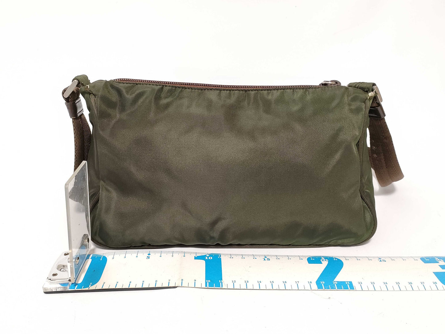 PRADA Nylon Prada Shoulder Bag with Triangle Logo