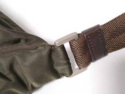 PRADA Nylon Prada Shoulder Bag with Triangle Logo