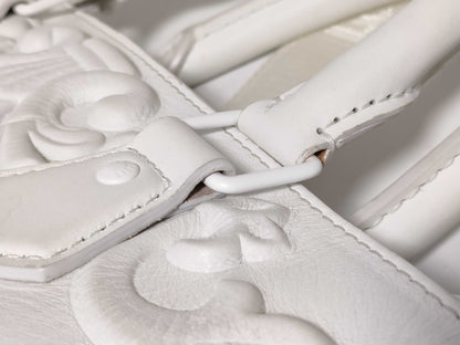 LOUIS VUITTON Louis Vuitton Handbag Tote Bag 2-Way Sac Plat Ornament Monogram White Name Tag Bag Handbag