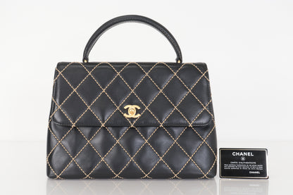 CHANEL Wild Stitch Calfskin Handbag, No. 9