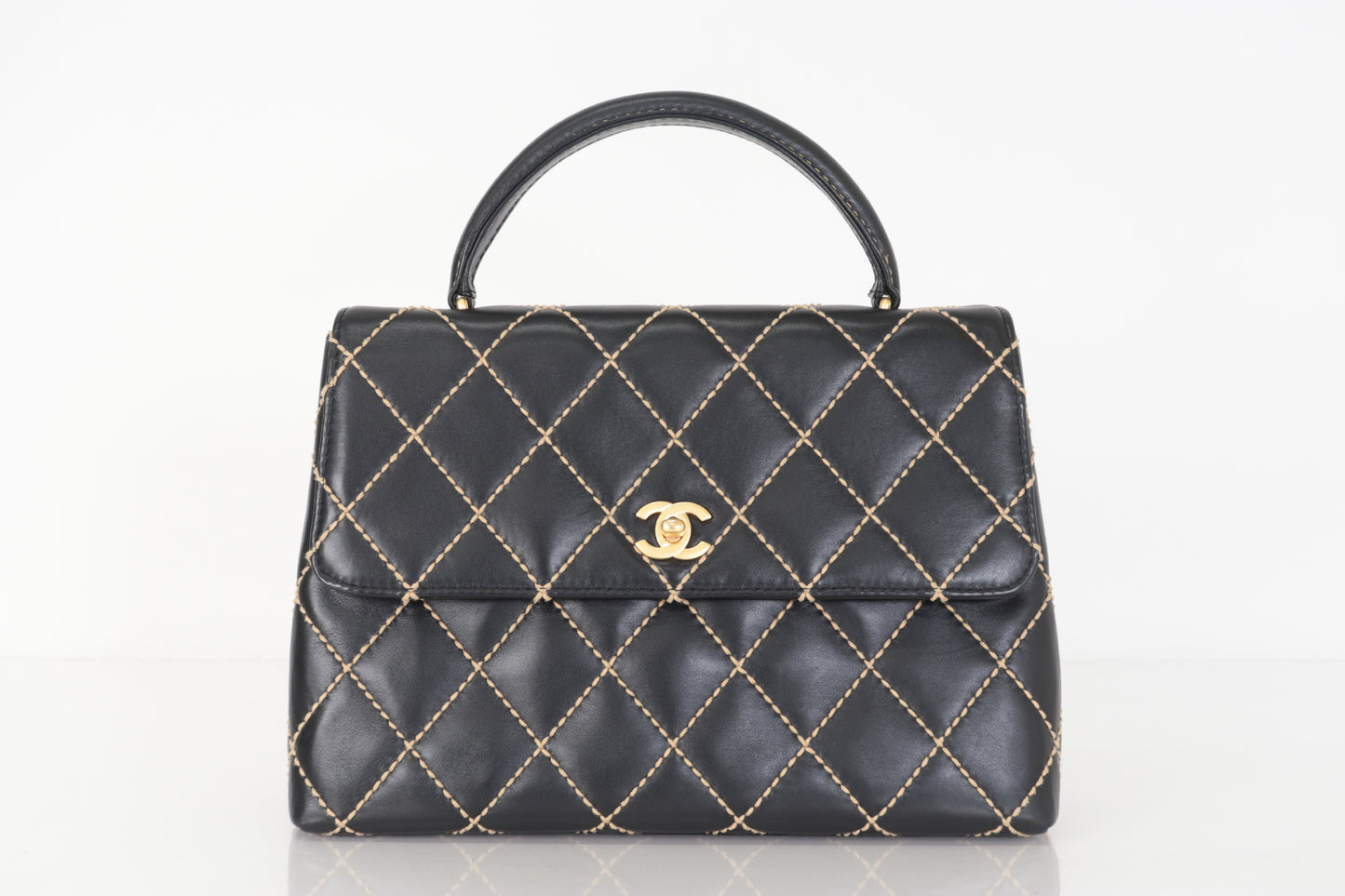 CHANEL Wild Stitch Calfskin Handbag, No. 9