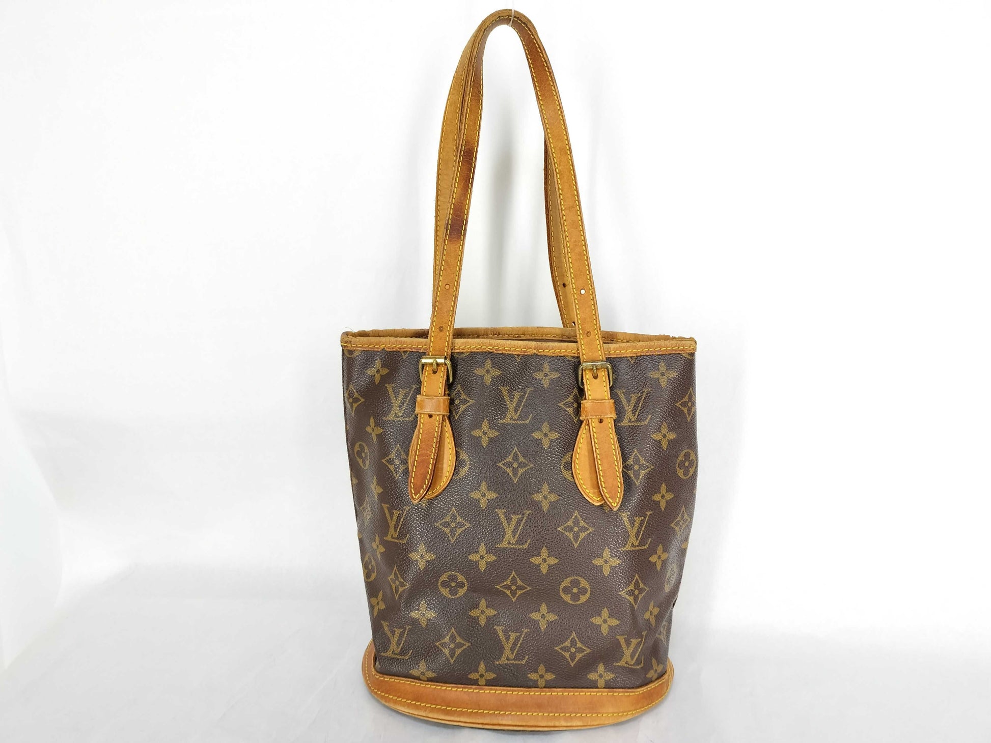 LOUIS VUITTON Monogram Petit Bucket M42238 Tote Bag