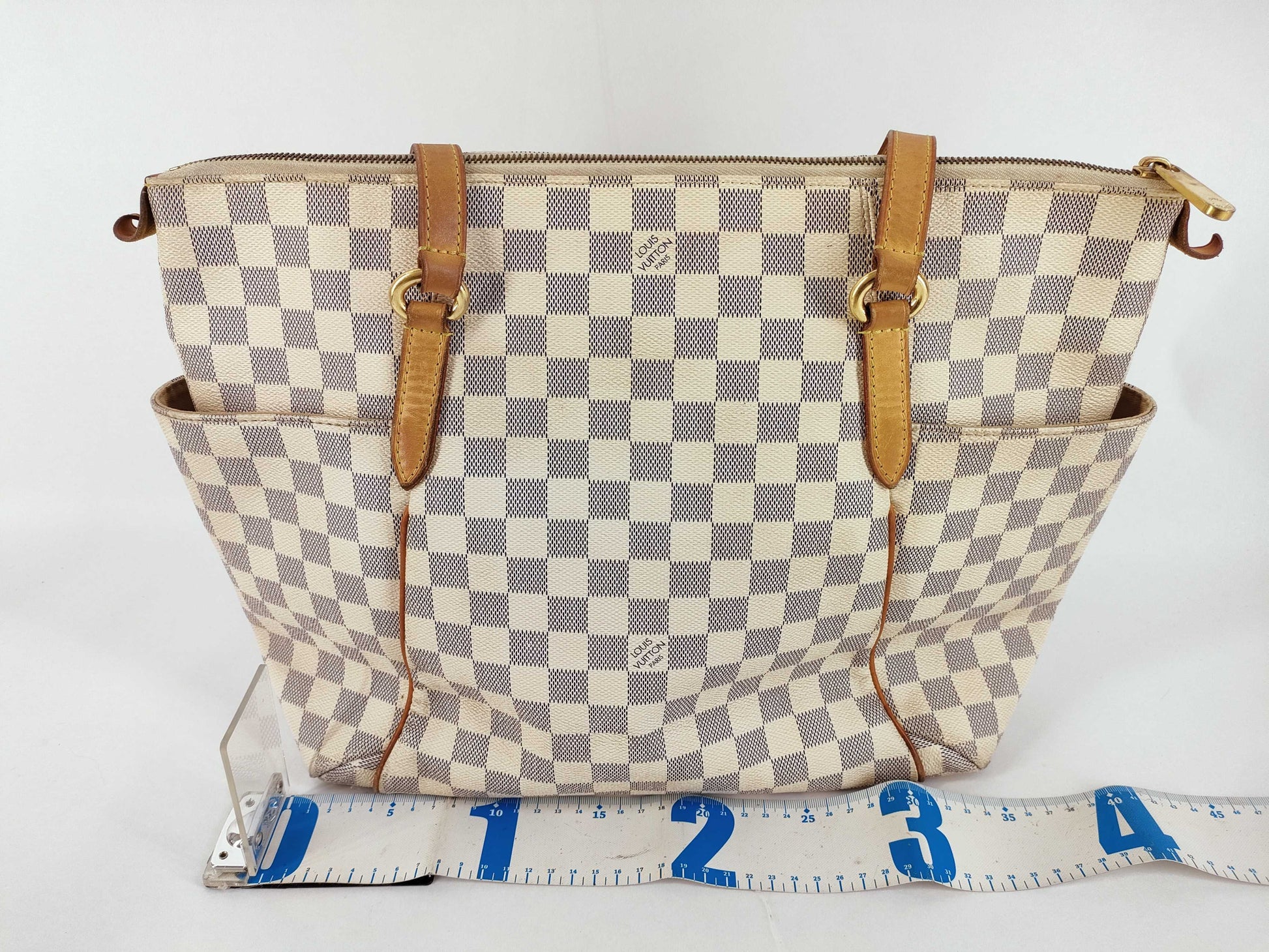LOUIS VUITTON Damier Azur Totally MM N51262 Tote Bag