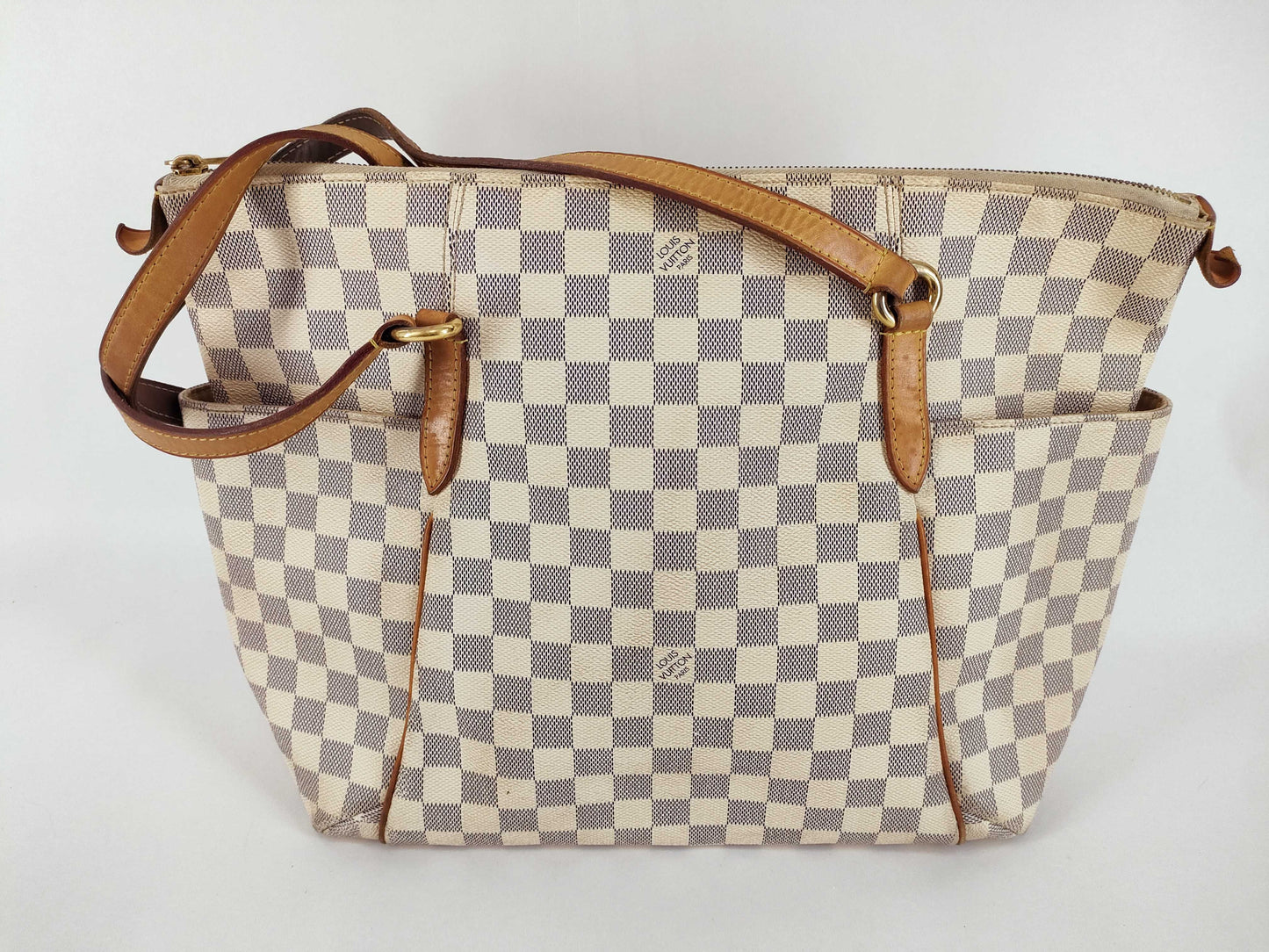 LOUIS VUITTON Damier Azur Totally MM N51262 Tote Bag