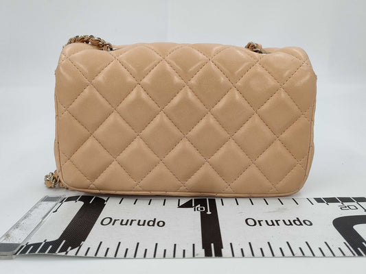 CHANEL CHANEL Mini Matelasse Lambskin Chain Shoulder Bag