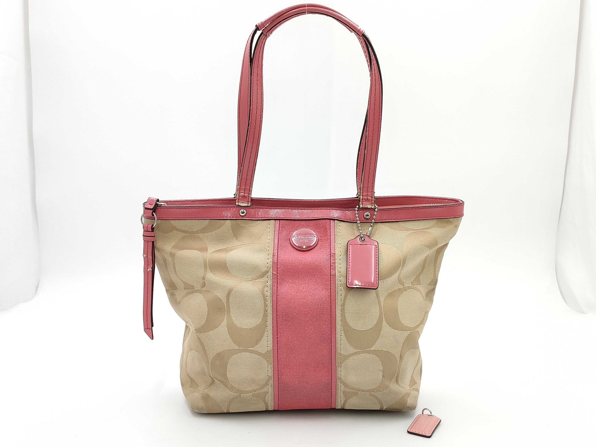 COACH Signature Handbag Tote Bag Handbag