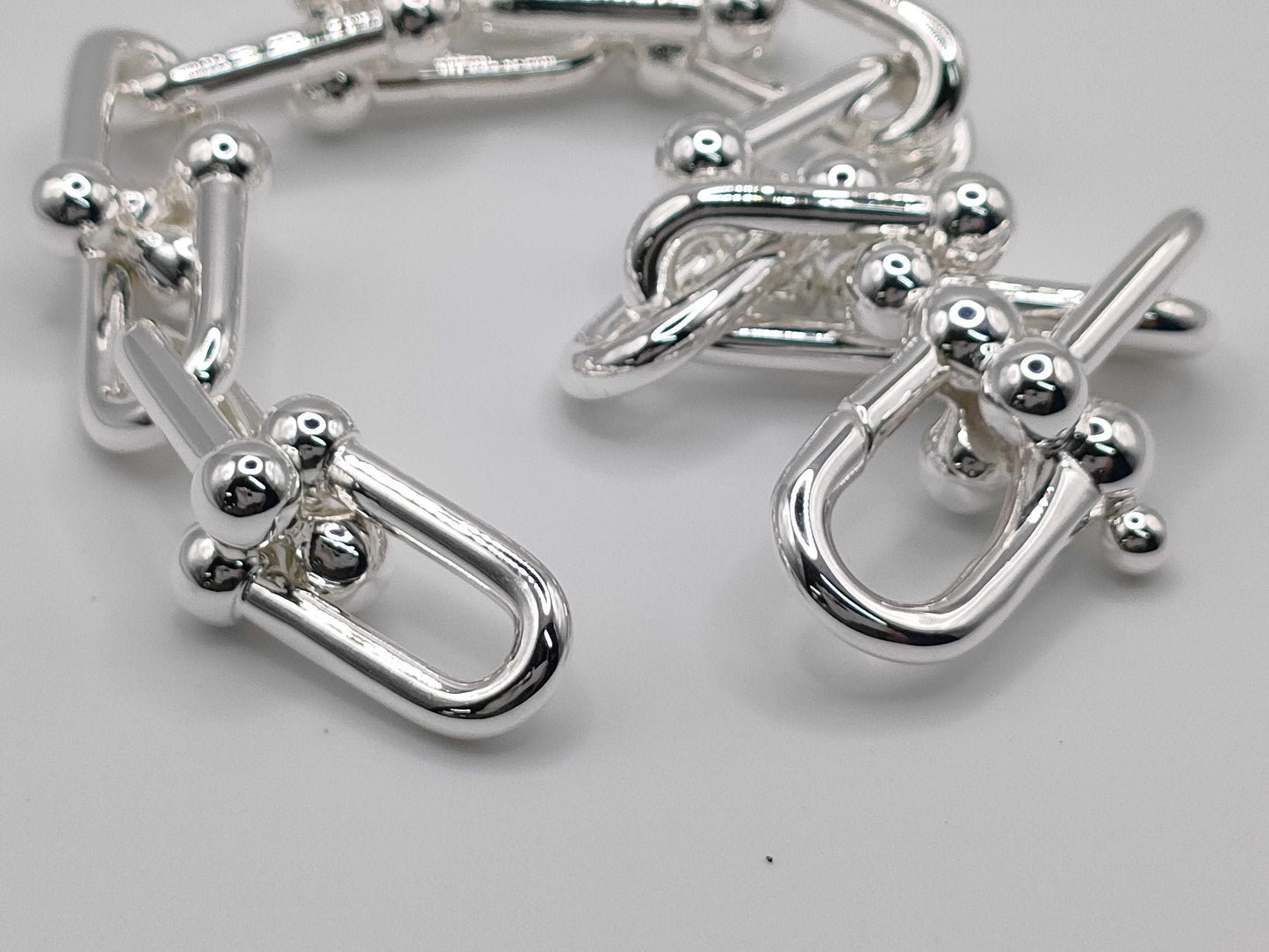 Tiffany & Co. Tiffany HardWear Large Link L Bracelet, Ag925, 60.9g, Bracelet/Bangle