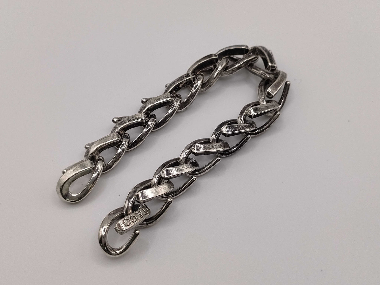 Tiffany & Co. Tiffany Forge Large Link Bracelet, Oxidized Finish, 15 Links , Ag925, 71.4g, Bracelet/Bangle