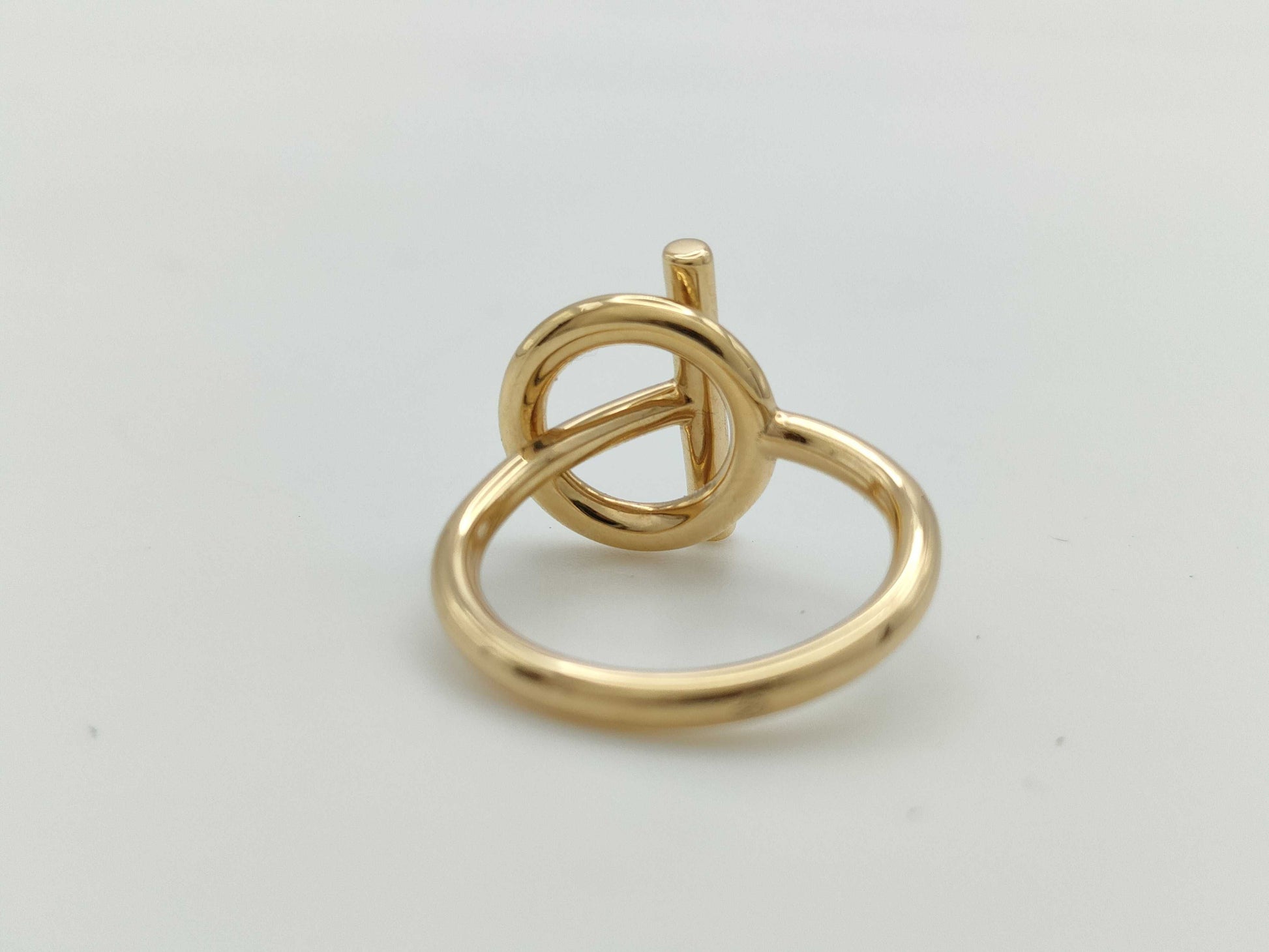 HERMES Echappé #49 Diamond Au750 4.6g Ring 