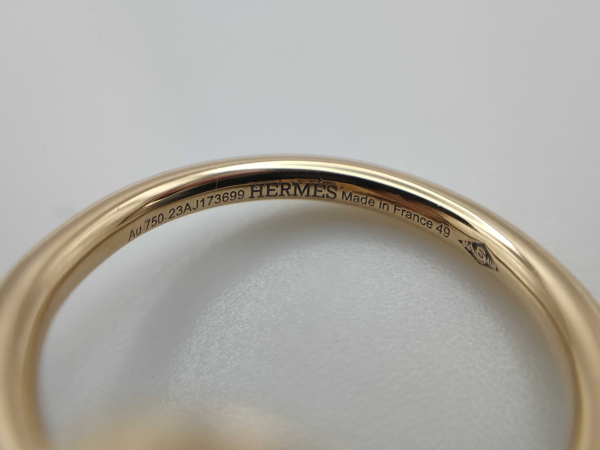 HERMES Echappé #49 Diamond Au750 4.6g Ring 