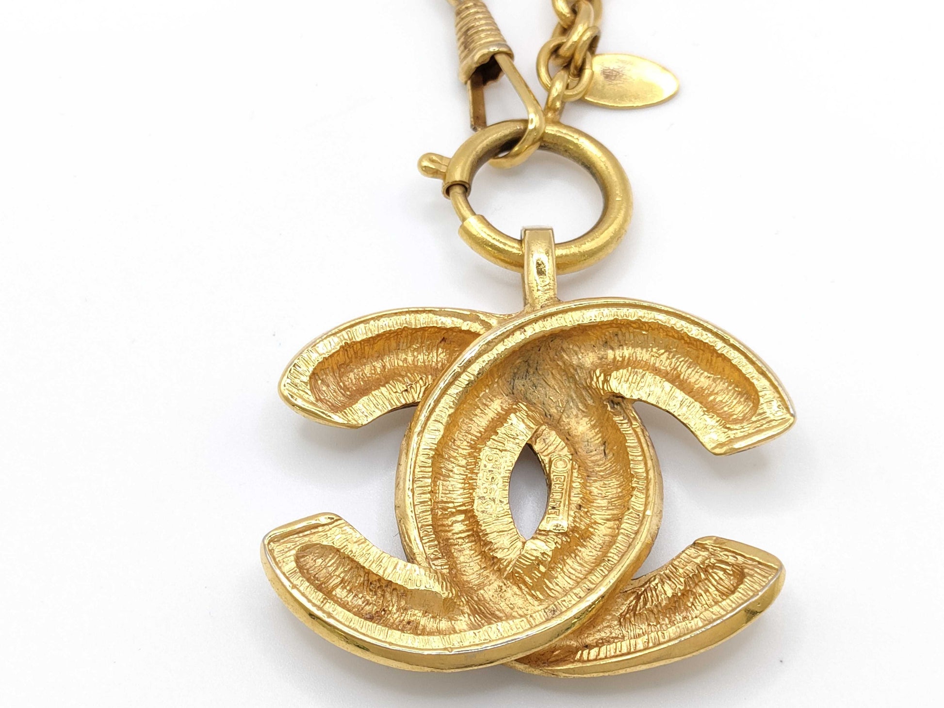 CHANEL Matelasse Coco Mark Necklace