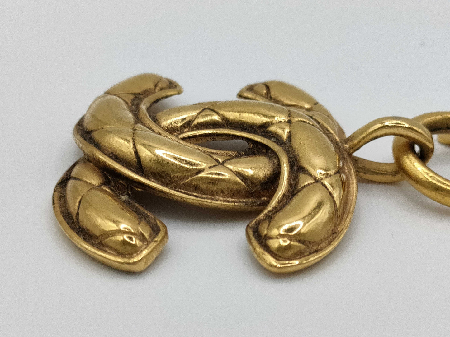 CHANEL Matelasse Coco Mark Necklace