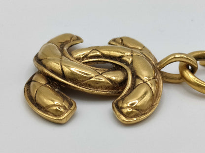 CHANEL Matelasse Coco Mark Necklace