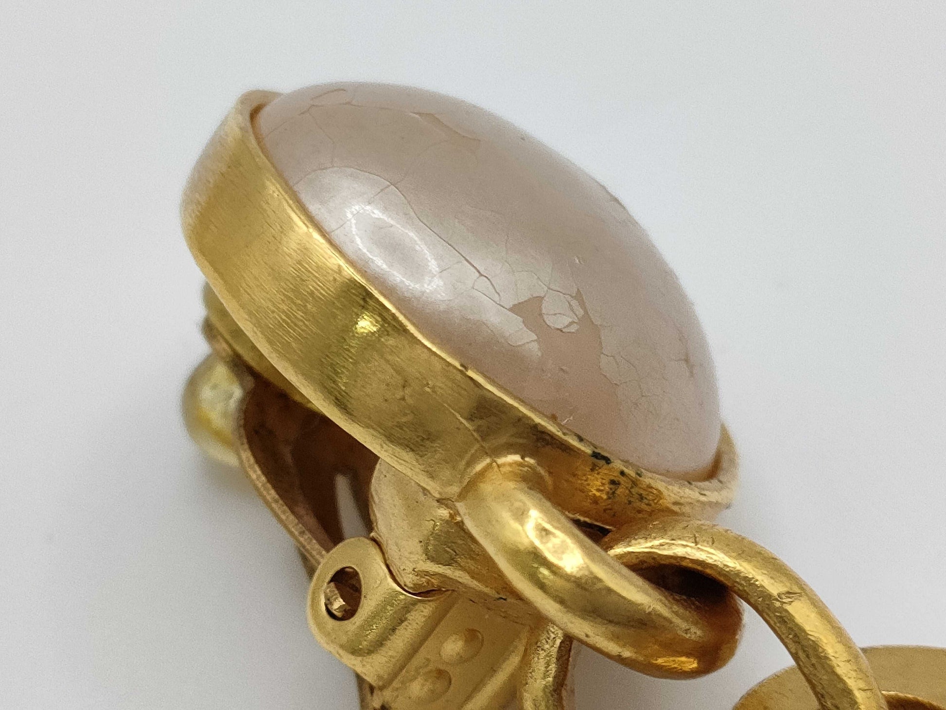 CHANEL Coco Mark 97P Earrings Pearl Earrings