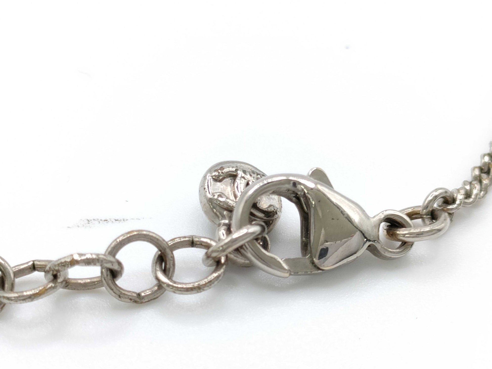 CHANEL Rhinestone Coco Mark Necklace