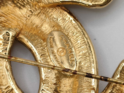 CHANEL Matelasse Brooch Coco Mark Brooch