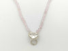 Tiffany & Co. Heart Door Knocker Rose Quartz Necklace in SV925