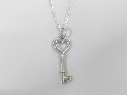 Tiffany & Co. Heart Key Necklace SV925 Necklace