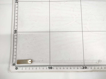 Tiffany & Co. Coin Edge Bar Necklace SV925 Titanium Necklace