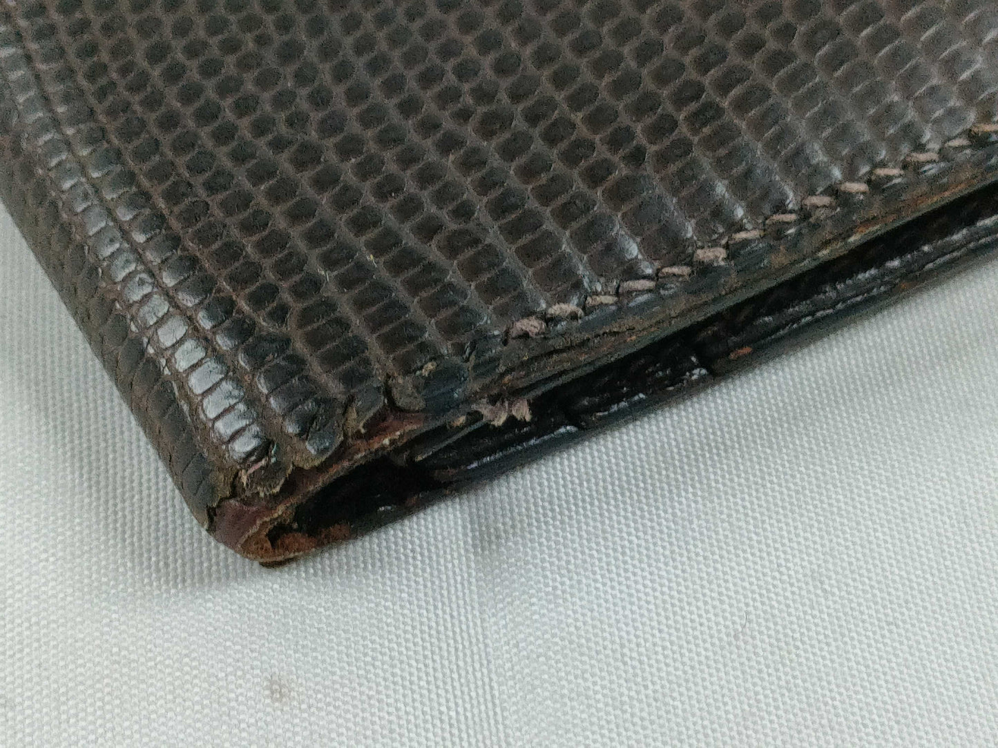 HERMES Bearn Hermes Lizard Bearn □D Wallet