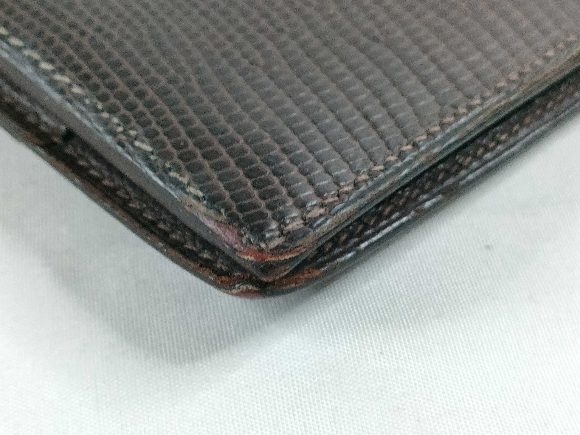 HERMES Bearn Hermes Lizard Bearn □D Wallet