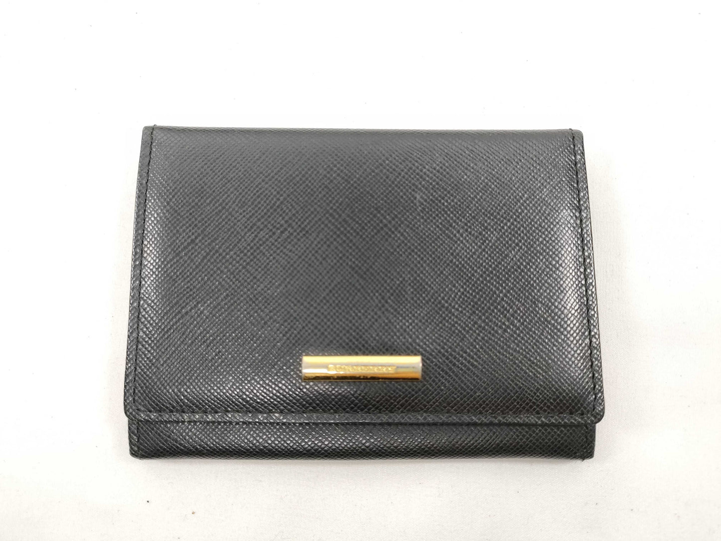BURBERRY Black Card Case, Card Case, Pass Case, Business Card Case