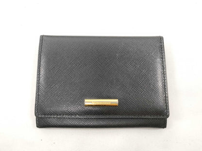 BURBERRY Black Card Case, Card Case, Pass Case, Business Card Case