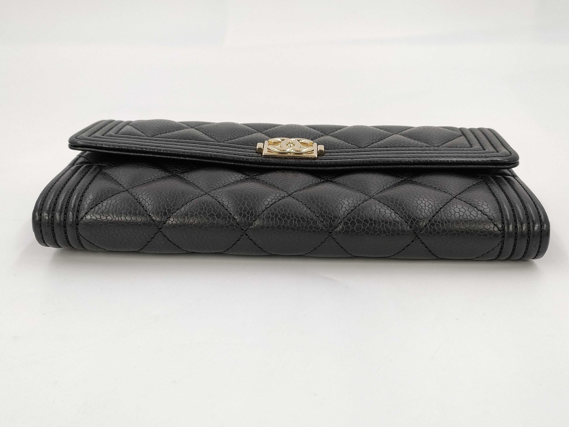 CHANEL Unused CHANEL Boy Chanel No. 29 Long Wallet in Black