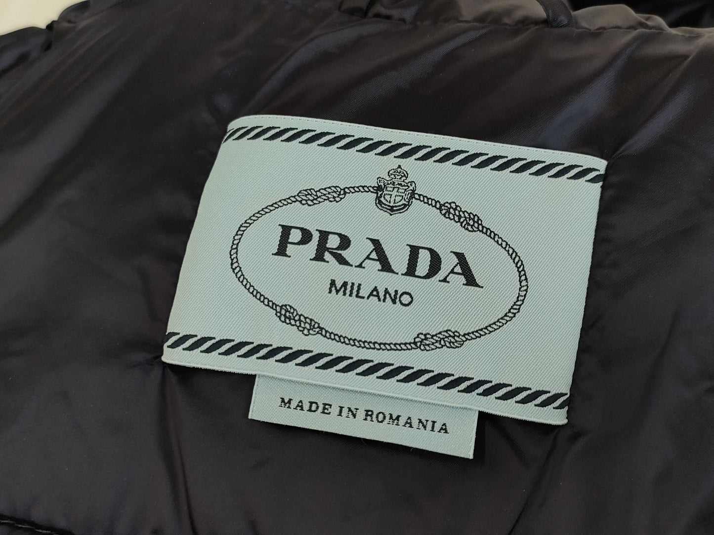 PRADA PRADA Triangle Logo Padded Outer Jacket Women's Size 42 Jacket