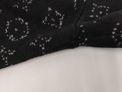 LOUIS VUITTON Gradient Monogram Long Sleeve Knit Sweater Size L Tops