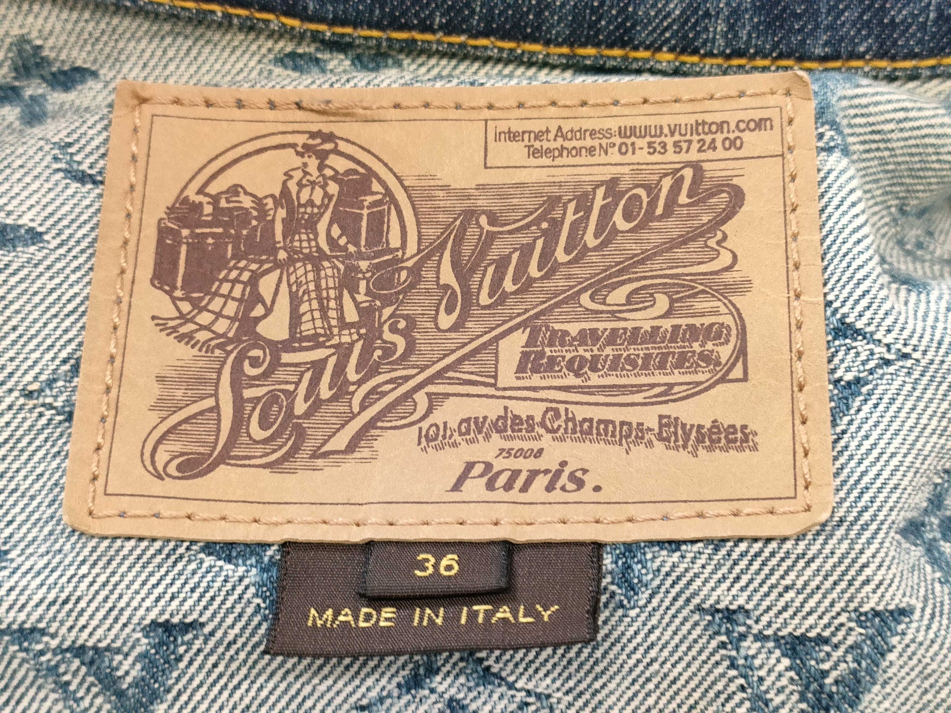 LOUIS VUITTON LOUIS VUITTON Louis Vuitton Monogram Denim Jacket Size 36 Jacket