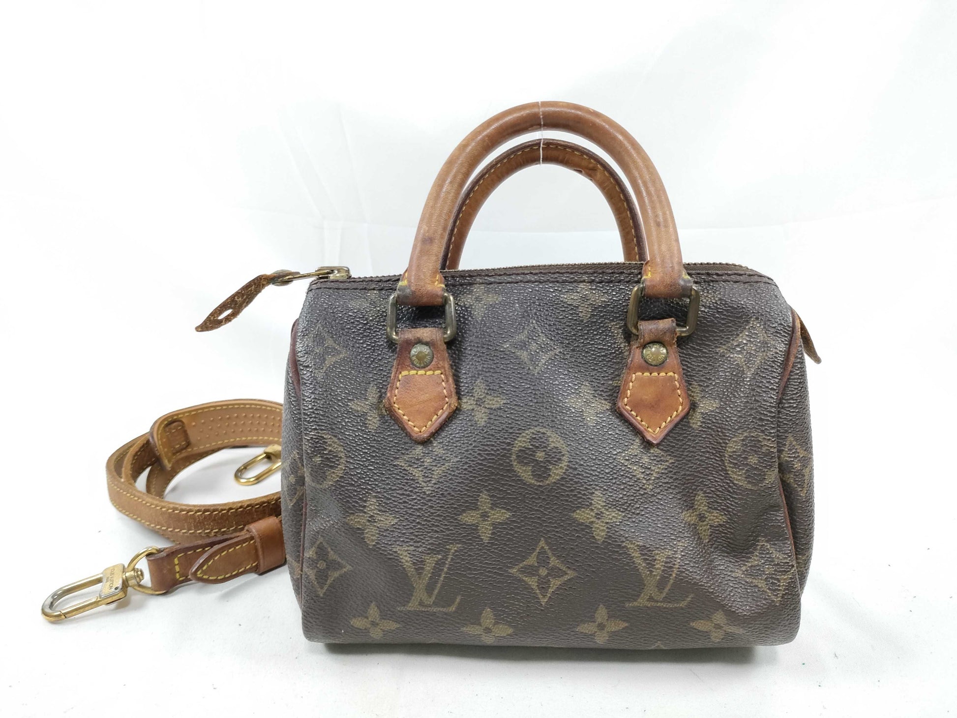 LOUIS VUITTON Monogram LOUIS VUITTON M41534 Mini Speedy Monogram PVC Handbag