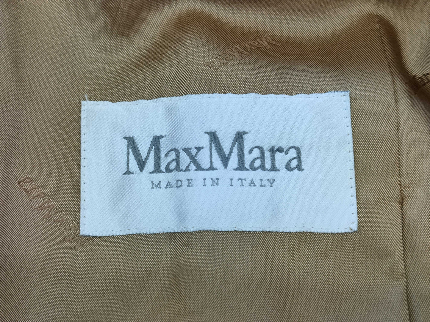 MaxMara MAXMARA MaxMara Coat with Belt, Cashmere, Size 38
