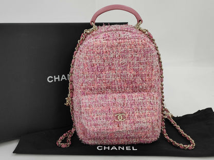 CHANEL CHANEL Tweed Backpack Backpack
