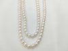 Long Pearl Necklace, Diameter 4.2-4.8mm, Metal, 67.9g 