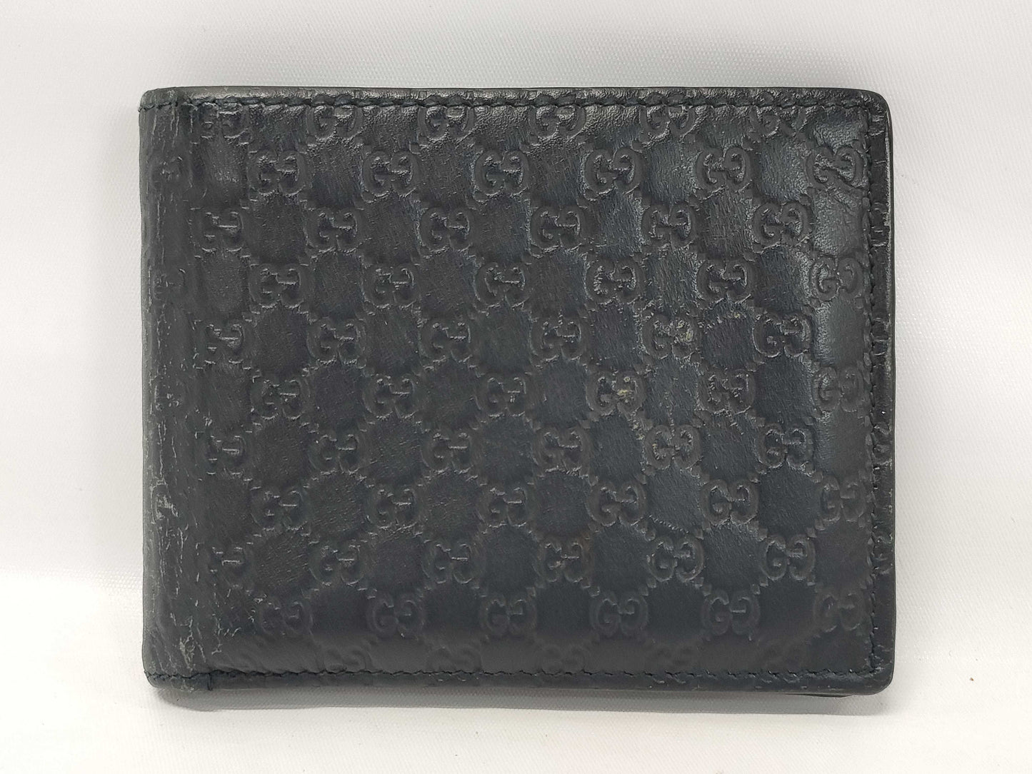 GUCCI Gucci Bifold Wallet Micro Guccissima Micro G Billfold