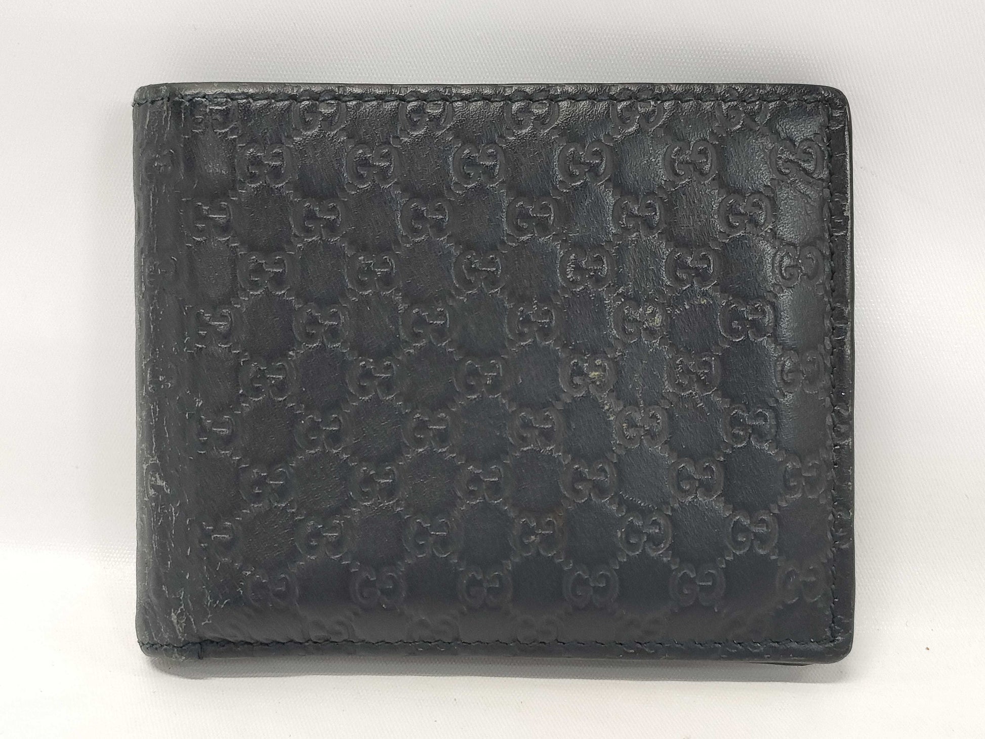 GUCCI Gucci Bifold Wallet Micro Guccissima Micro G Billfold