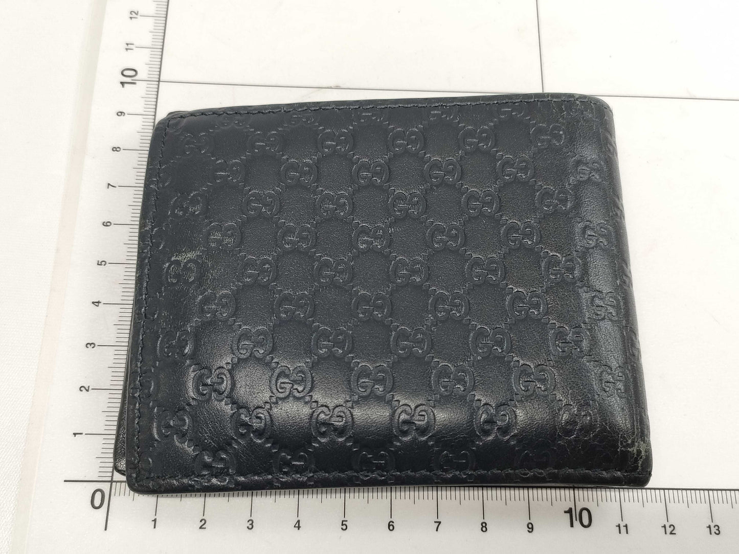 GUCCI Gucci Bifold Wallet Micro Guccissima Micro G Billfold