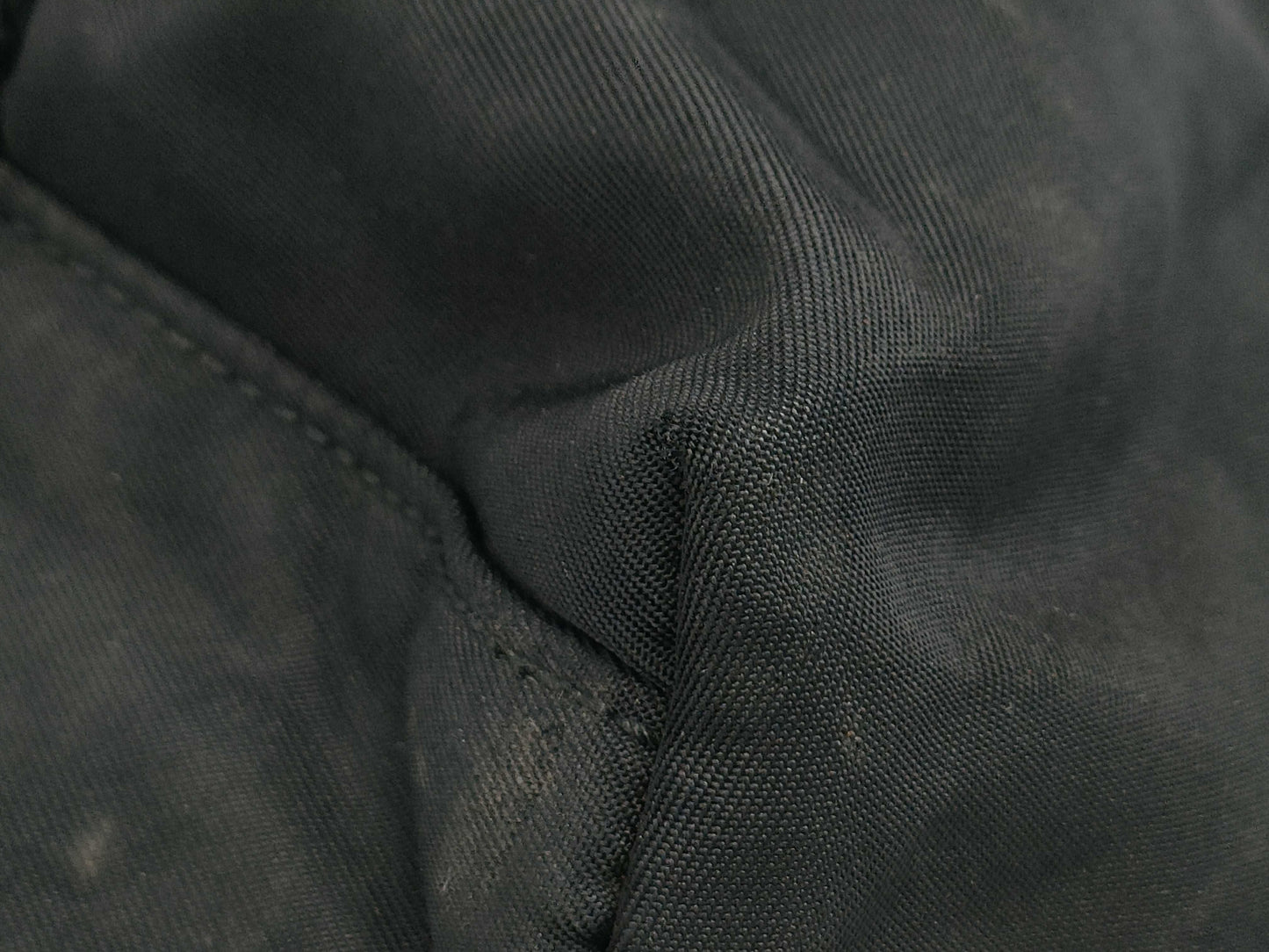 PRADA Prada Handbag Embroidered Nylon Black Tote Bag