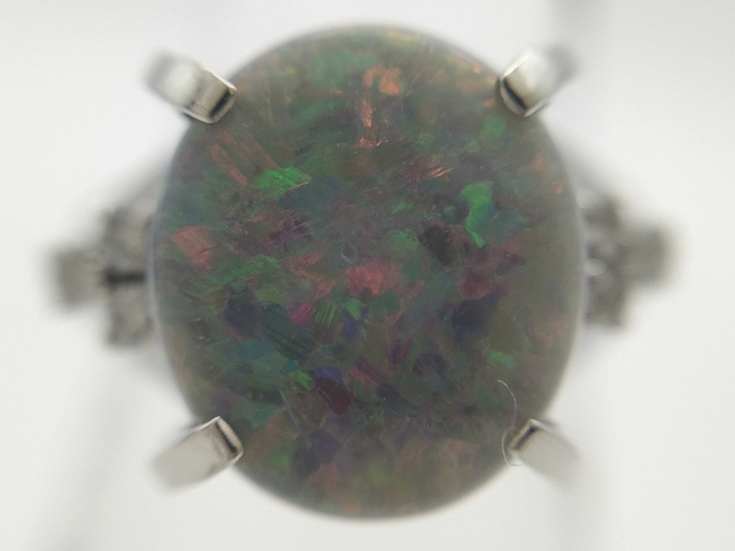 OP 2.63ct D 0.12ct PT900 7.2g Ring 